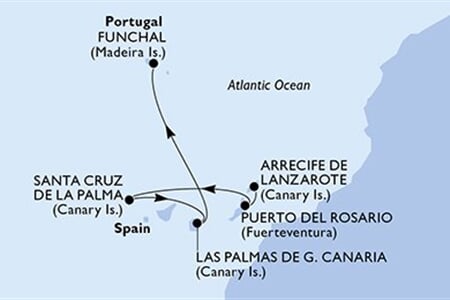 MSC Musica - Španělsko, Portugalsko (Arrecife)