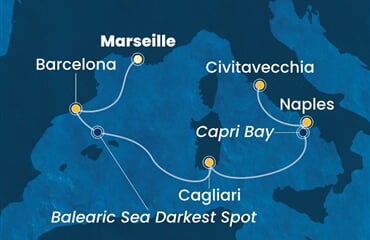 Costa Smeralda - Francie, Španělsko, Itálie (z Marseille)