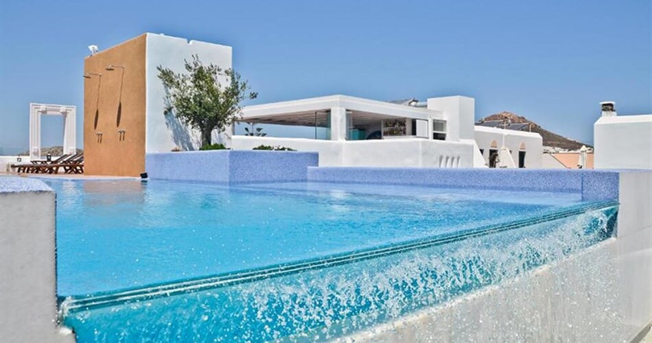 Hotel Naxos Island: fotografie vybavení exteriérů a interiérů ubytování.
