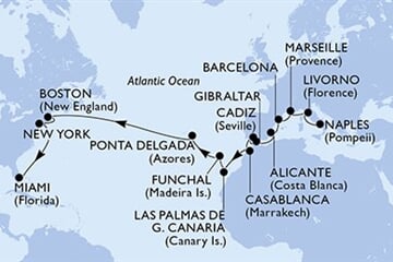 MSC Meraviglia - Itálie, Francie, Španělsko, Gibraltar, Maroko, ... (Neapol)