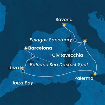 Trasa plavby CTO-BCN05A2E