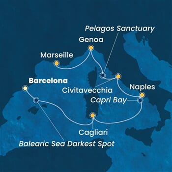 Trasa plavby CSM-BCN06A1S