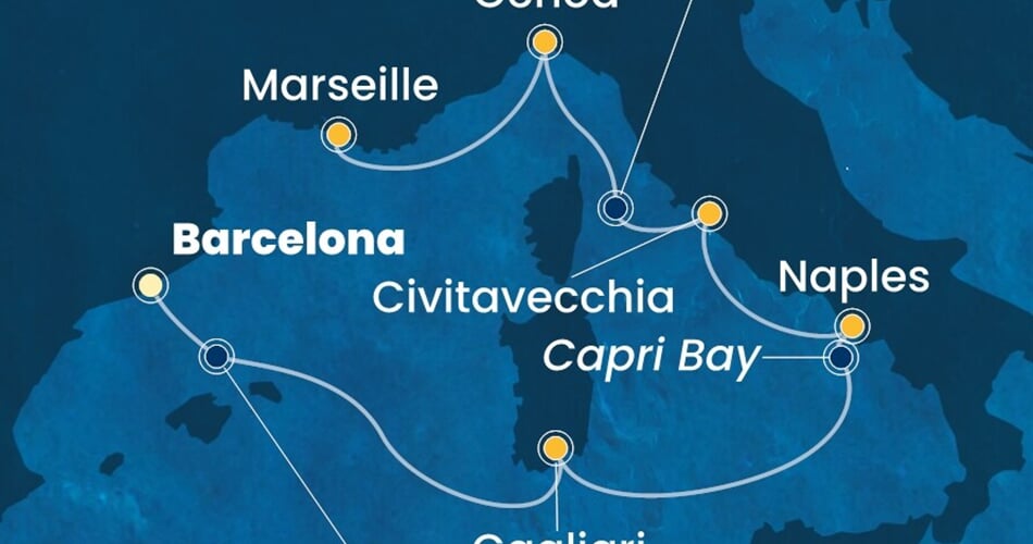 Trasa plavby CSM-BCN06A1S