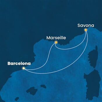 Trasa plavby CTO-BCN03A3X