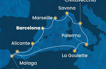 Costa Toscana - Španělsko, Maroko, Tunisko, Itálie, Francie (z Barcelony)