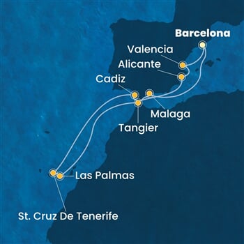 Trasa plavby CTO-BCN12A0V