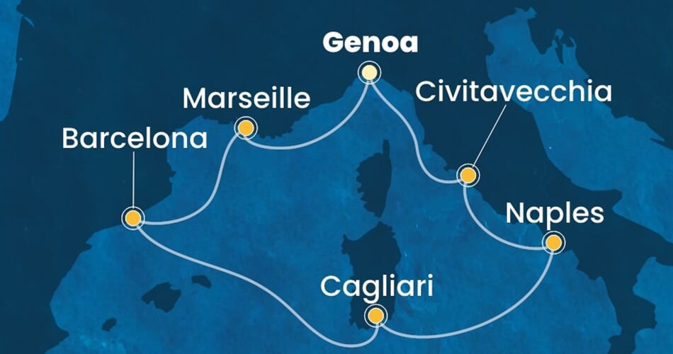 Trasa plavby CTO-GOA07A1V