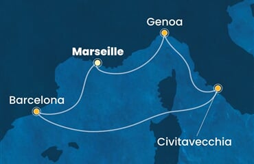 Costa Toscana - Francie, Španělsko, Itálie (z Marseille)