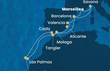 Costa Toscana - Francie, Španělsko, Maroko, Itálie (z Marseille)