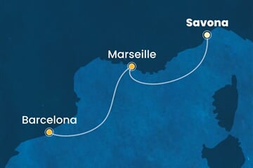 Costa Toscana - Itálie, Francie, Španělsko (ze Savony)