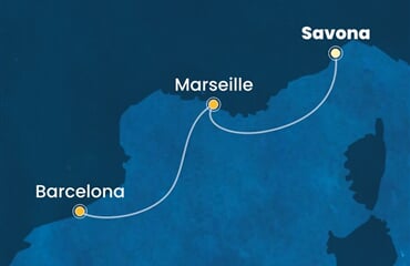 Costa Toscana - Itálie, Francie, Španělsko (ze Savony)