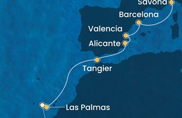 Costa Toscana - Španělsko, Maroko, Itálie (Santa Cruz de Tenerife)