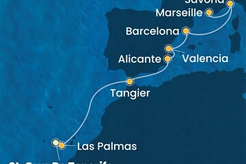 Costa Toscana - Španělsko, Maroko, Itálie, Francie (Santa Cruz de Tenerife)