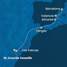 Costa Toscana - Španělsko, Maroko (Santa Cruz de Tenerife)