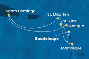 Costa Favolosa - Nizozemské Antily, Dominikán.rep. (Pointe-a-Pitre)