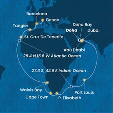 Costa Smeralda - Katar, Arabské emiráty, Mauritius, Jihoafrická r., Namíbie, ... (Dauhá)