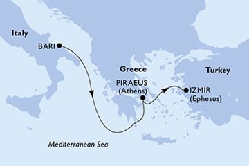 MSC Lirica - Itálie, Řecko, Turecko (Bari)