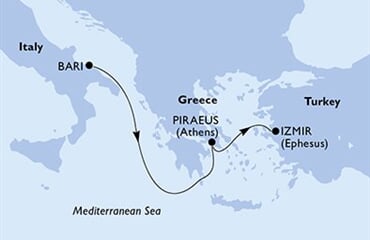 MSC Lirica - Itálie, Řecko, Turecko (Bari)