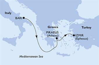 MSC Lirica - Itálie, Řecko, Turecko (Bari)