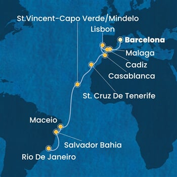 Trasa plavby CDI-BCN19A0Y