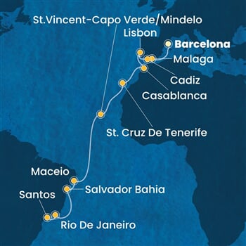 Trasa plavby CDI-BCN20A0N