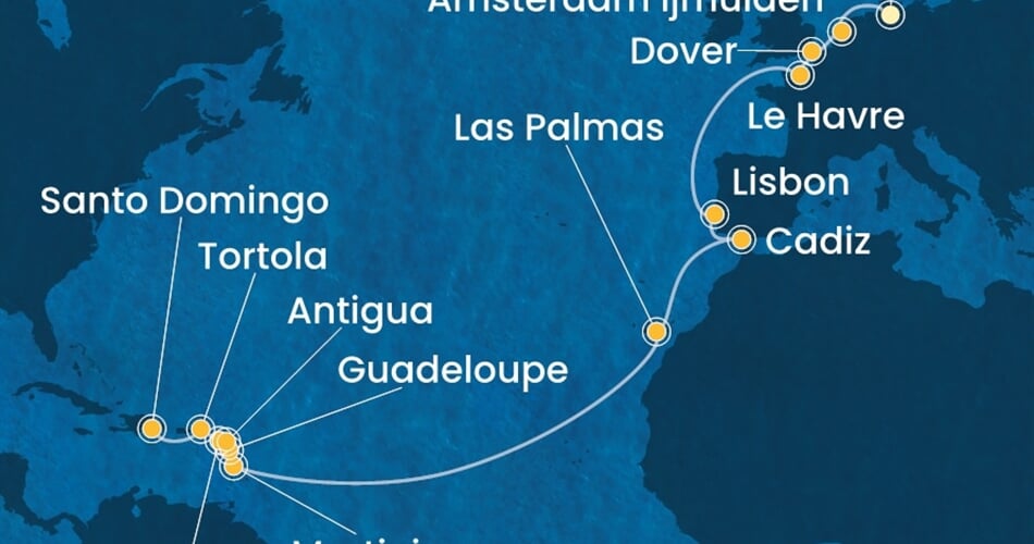 Trasa plavby CFA-HAM22A08