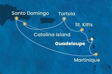 Costa Favolosa - Nizozemské Antily, Panenské o. (britské), Dominikán.rep. (Pointe-a-Pitre)
