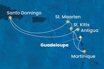 Costa Favolosa - Nizozemské Antily, Dominikán.rep. (Pointe-a-Pitre)