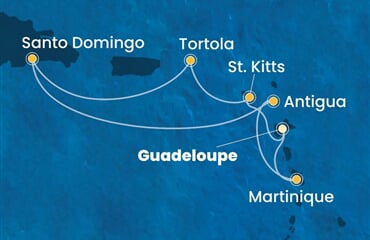 Costa Favolosa - Nizozemské Antily, Panenské o. (britské), Dominikán.rep. (Pointe-a-Pitre)