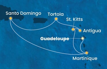 Costa Favolosa - Nizozemské Antily, Panenské o. (britské), Dominikán.rep. (Pointe-a-Pitre)