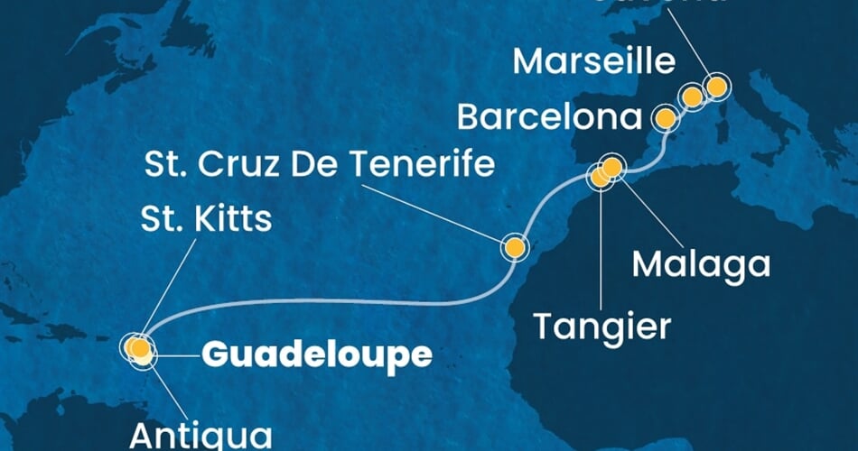 Trasa plavby CFA-PTP16A09