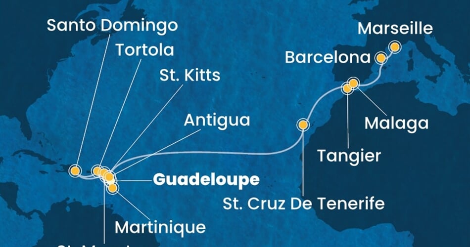 Trasa plavby CFA-PTP22A0A