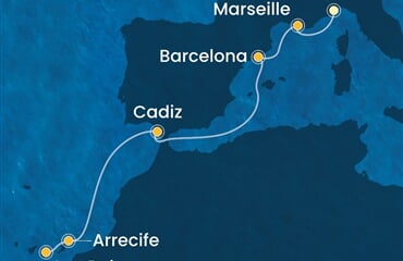 Costa Pacifica - Itálie, Francie, Španělsko (ze Savony)