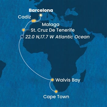 Trasa plavby CSM-BCN19A0Z