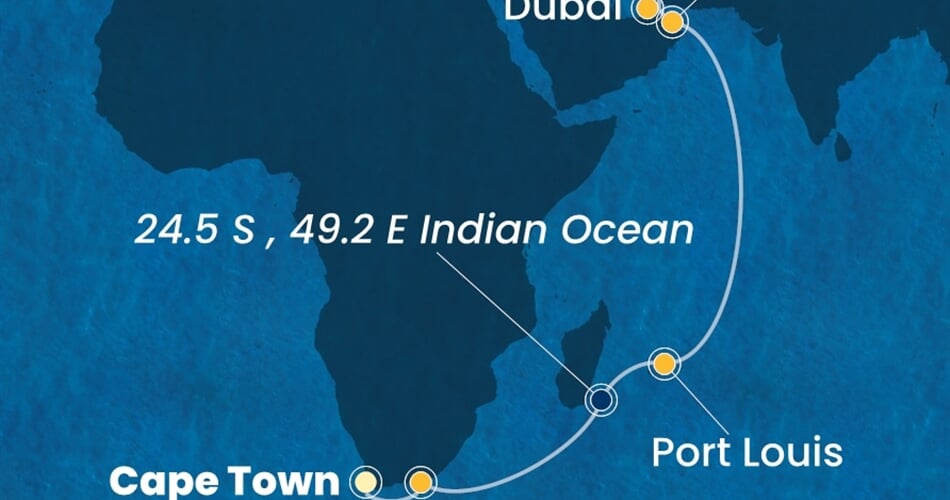 Trasa plavby CSM-CPT16A02