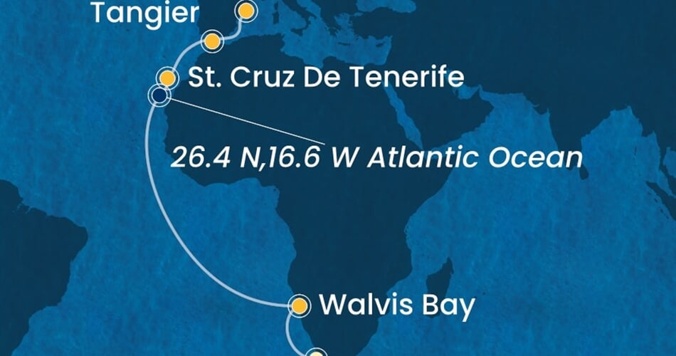 Trasa plavby CSM-CPT18A0H