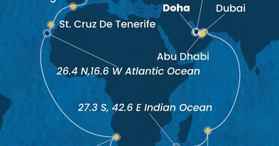 Trasa plavby CSM-DOH36A06