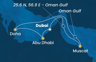 Costa Smeralda - Arabské emiráty, Omán, Katar (z Dubaje)