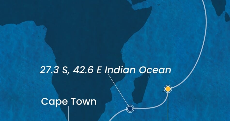 Trasa plavby CSM-DXB15A06