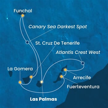 Trasa plavby CPA-LPA07A0N