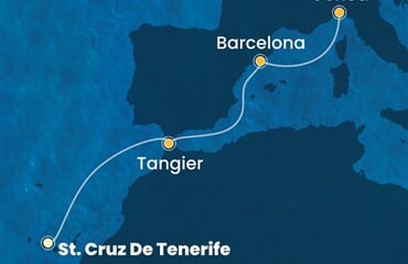 Costa Smeralda - Španělsko, Maroko, Itálie (Santa Cruz de Tenerife)