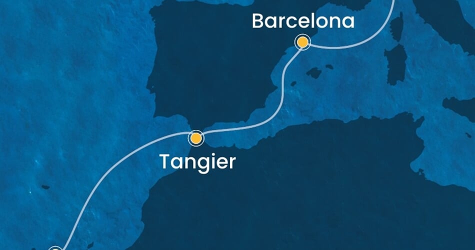 Trasa plavby CSM-TCI05A0B