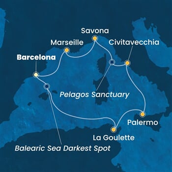 Trasa plavby CTO-BCN07A51