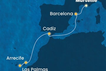 Costa Pacifica - Francie, Španělsko (z Marseille)