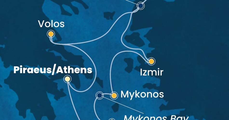 Trasa plavby CFO-ATH07A1R