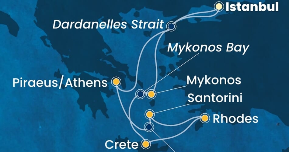 Trasa plavby CFO-IST07A1T