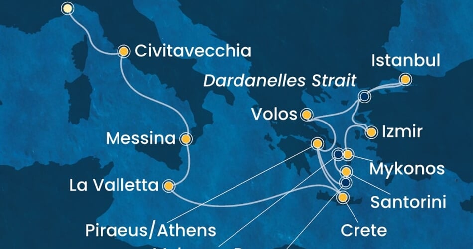 Trasa plavby CFO-SVN13A0Z