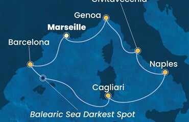 Costa Toscana - Francie, Španělsko, Itálie (z Marseille)