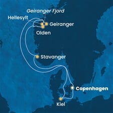 Costa Diadema - Dánsko, Norsko, Německo (z Kodaně)