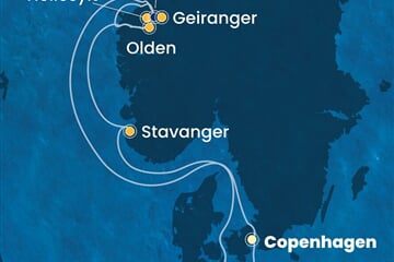 Costa Diadema - Dánsko, Norsko, Německo (z Kodaně)